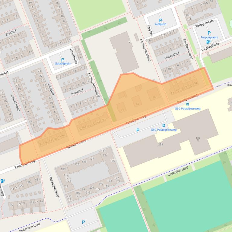 Kaart van postcodegebied 3813HA.