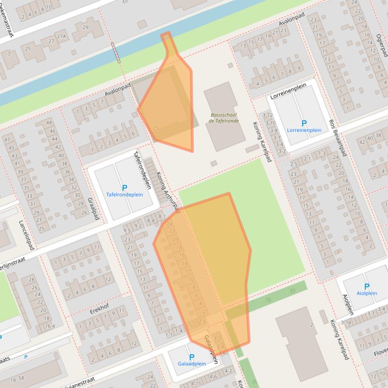 Kaart van postcodegebied 3813HD.
