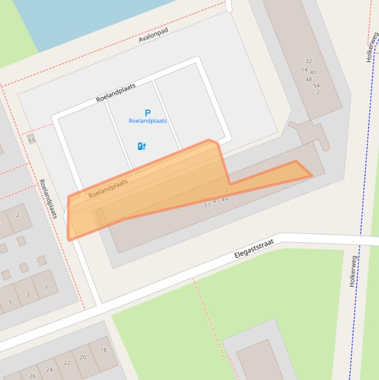 Kaart van postcodegebied 3813HR.