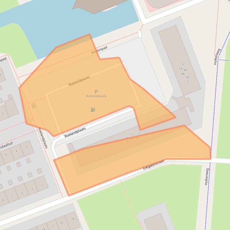 Kaart van postcodegebied 3813HS.