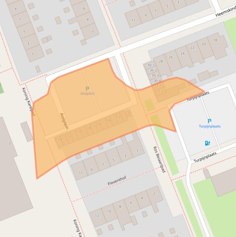 Kaart van postcodegebied 3813HW.