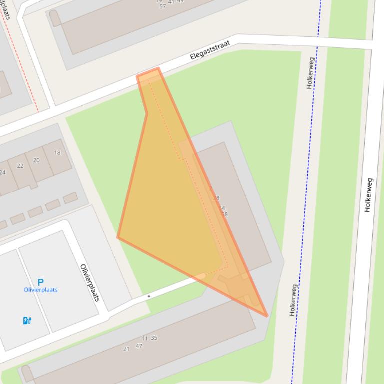 Kaart van postcodegebied 3813JC.