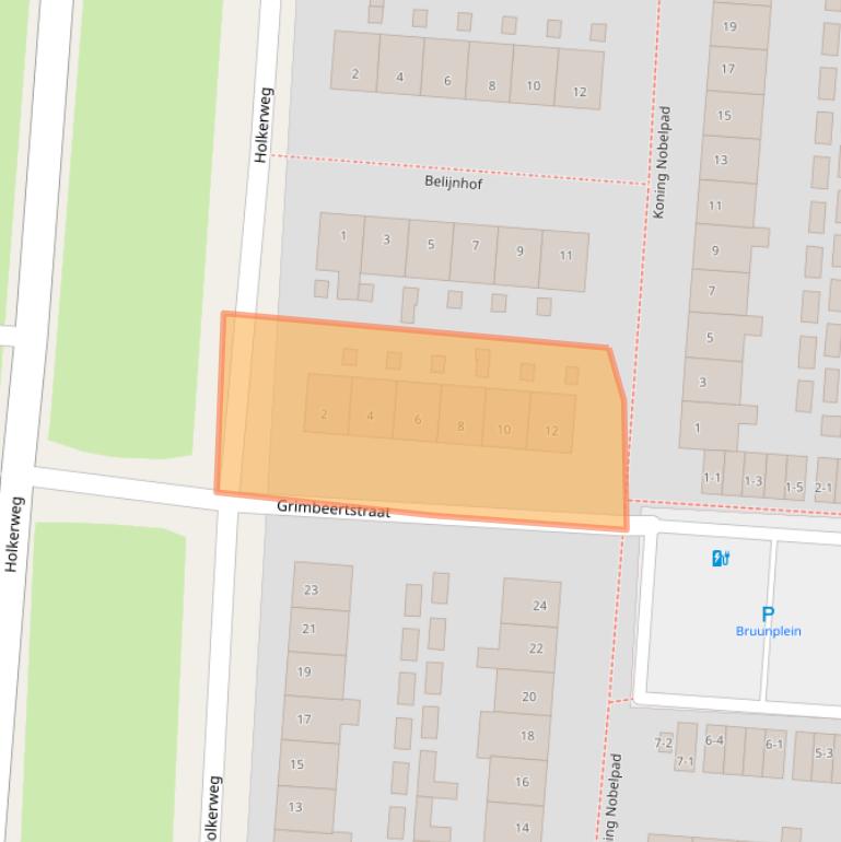 Kaart van postcodegebied 3813KH.