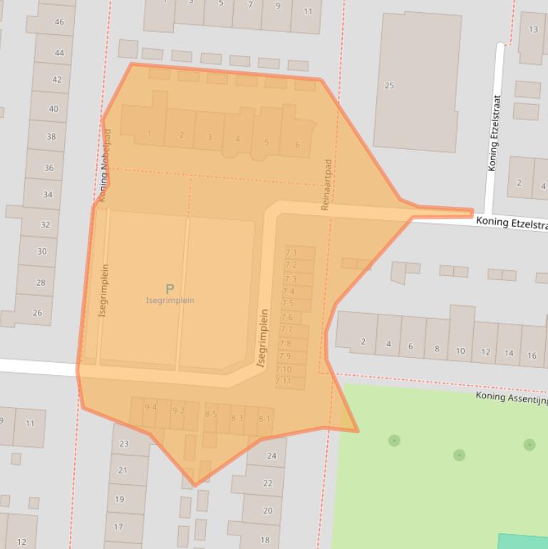 Kaart van postcodegebied 3813KS.