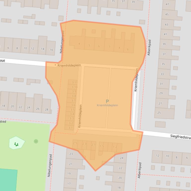 Kaart van postcodegebied 3813KZ.