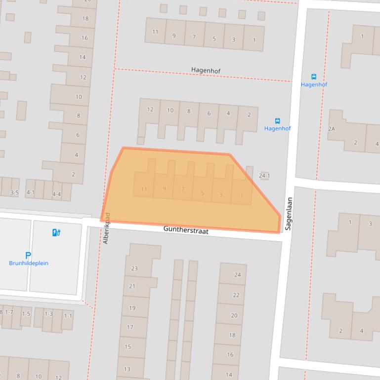 Kaart van postcodegebied 3813LC.