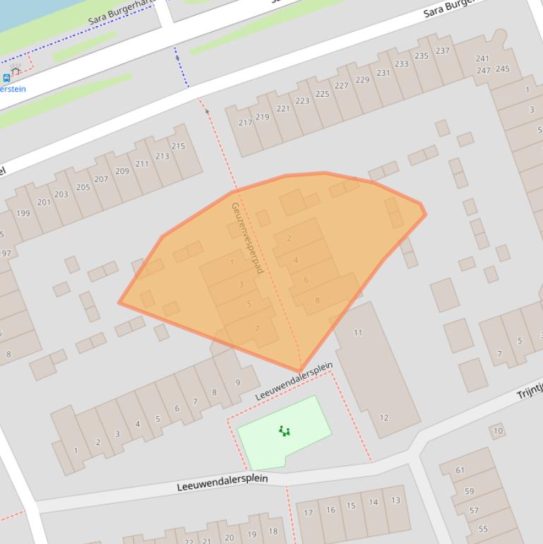 Kaart van postcodegebied 3813LD.