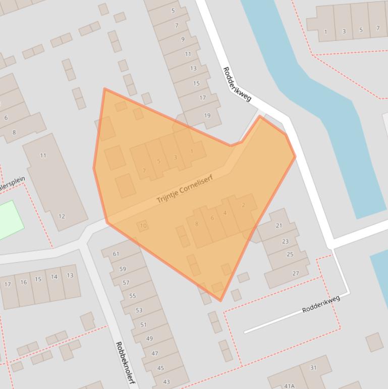 Kaart van postcodegebied 3813LL.