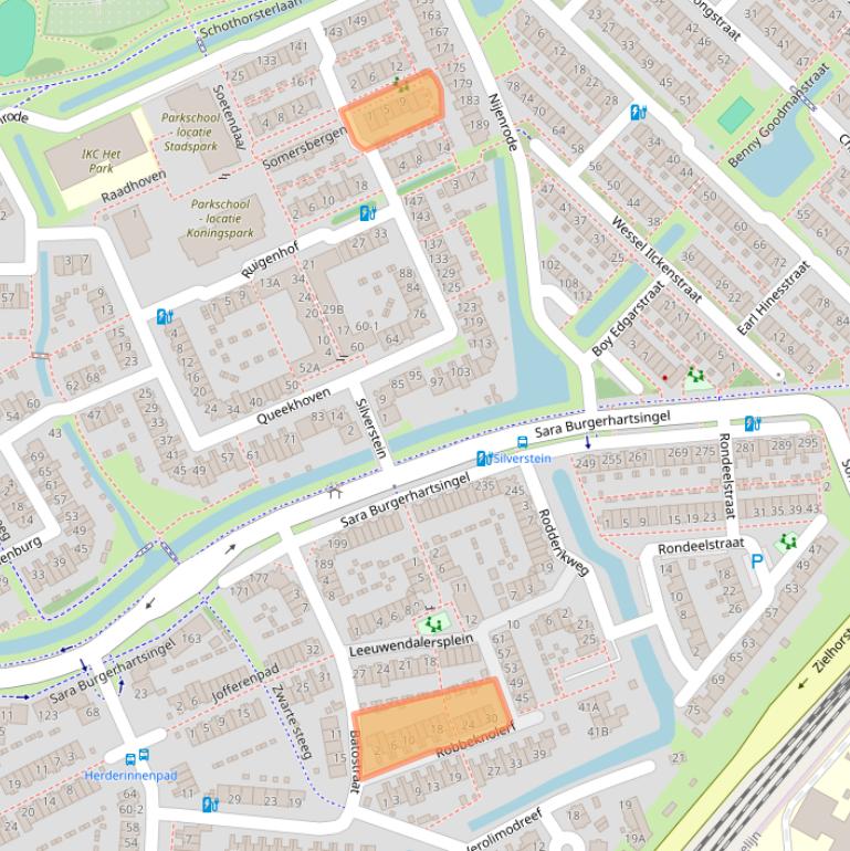 Kaart van postcodegebied 3813LN.