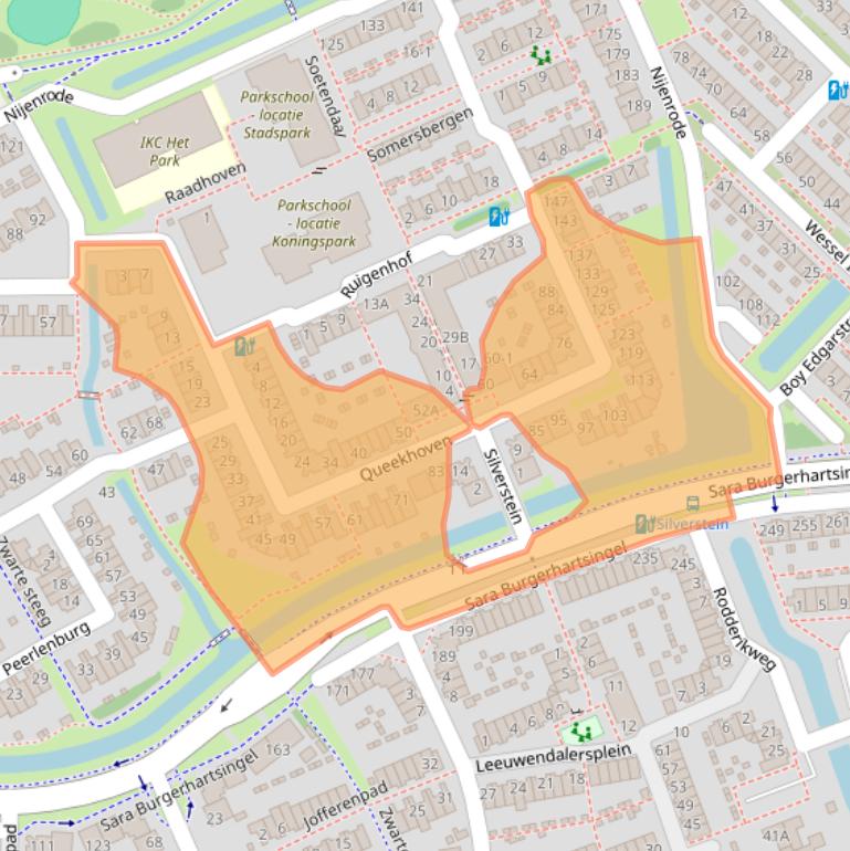 Kaart van postcodegebied 3813LS.