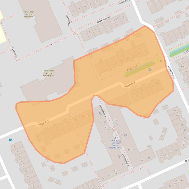 Kaart van postcodegebied 3813LV.