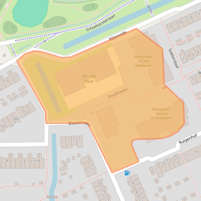 Kaart van postcodegebied 3813LW.