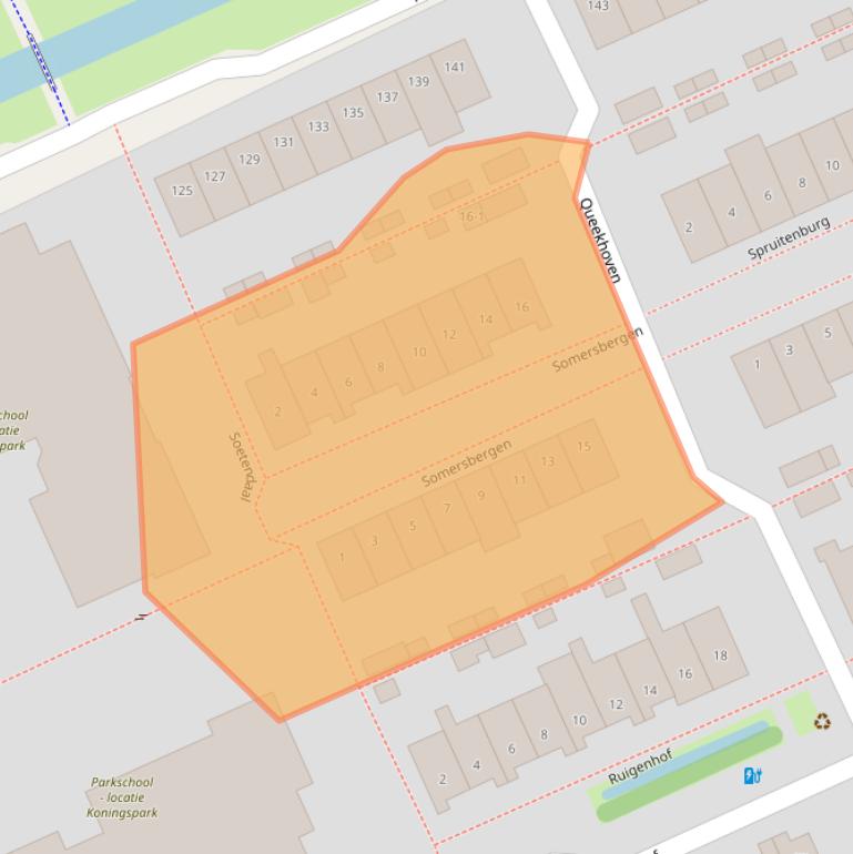 Kaart van postcodegebied 3813LZ.