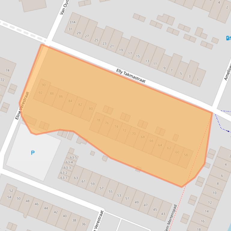 Kaart van postcodegebied 3813MD.