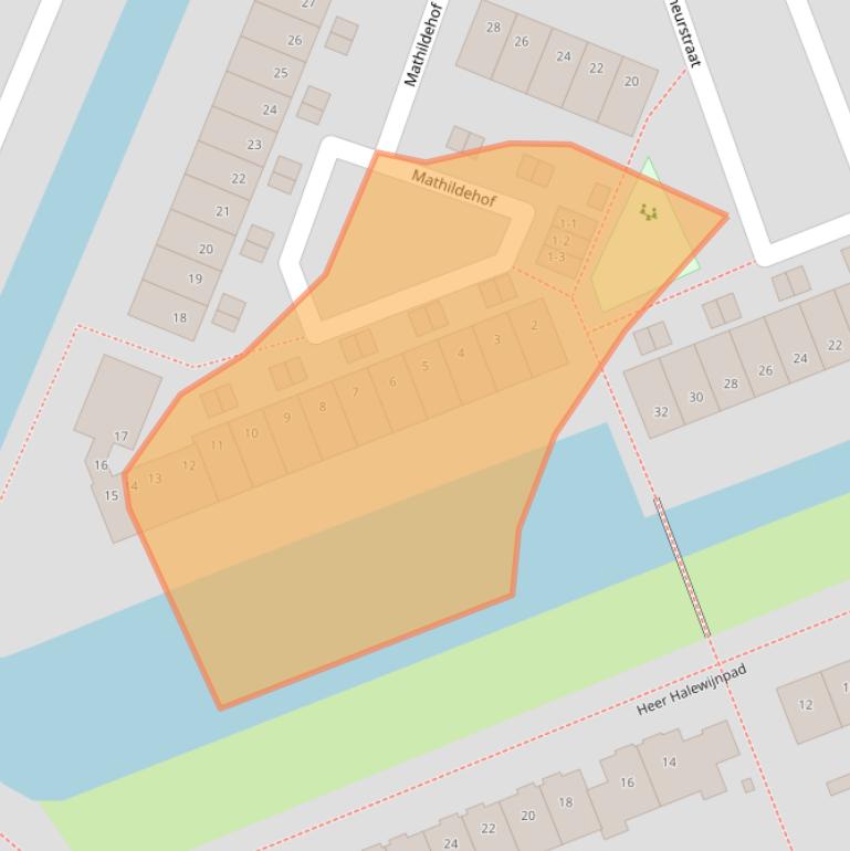 Kaart van postcodegebied 3813ML.