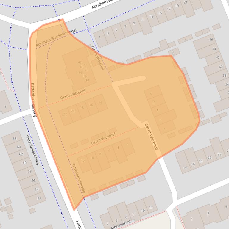 Kaart van postcodegebied 3813MP.