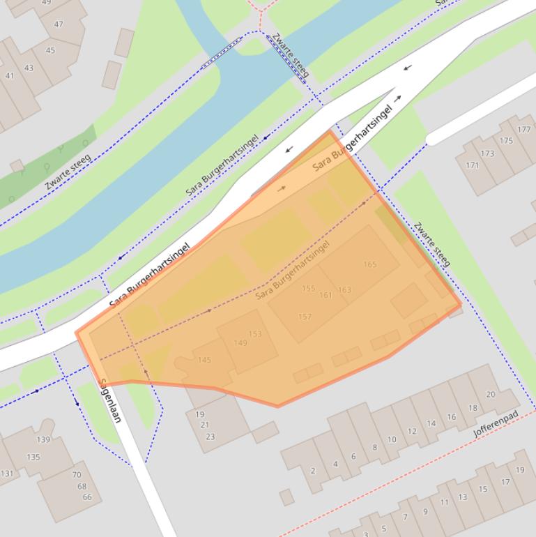 Kaart van postcodegebied 3813NG.