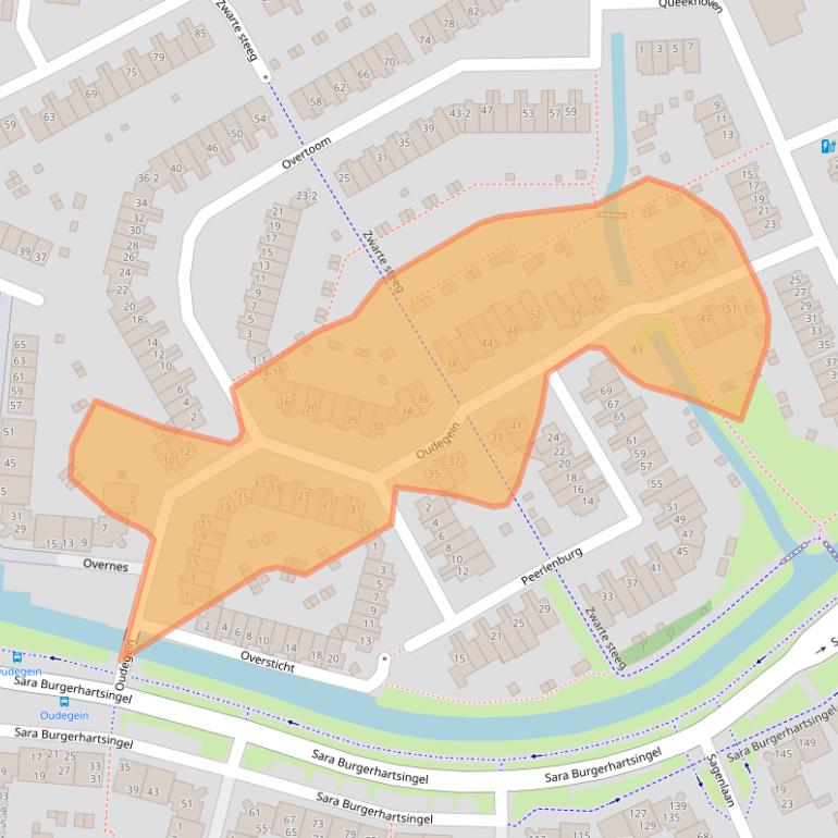 Kaart van postcodegebied 3813NP.