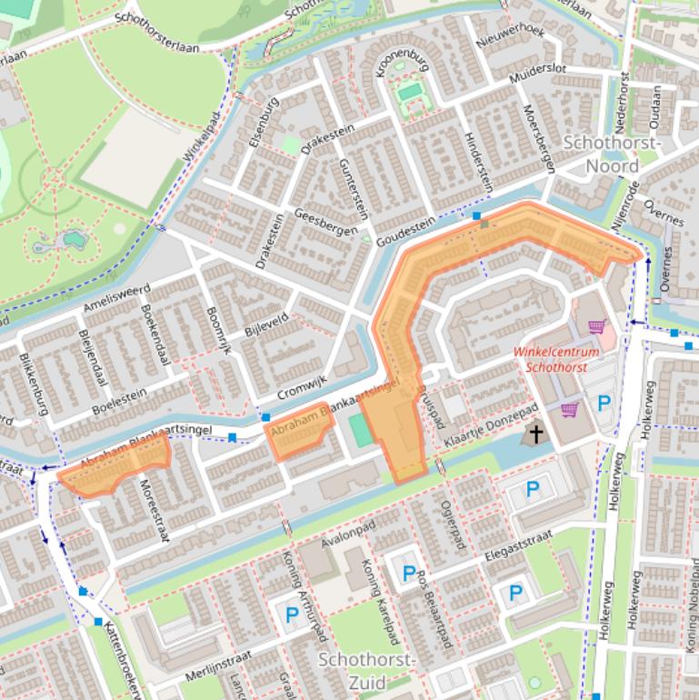 Kaart van postcodegebied 3813PA.