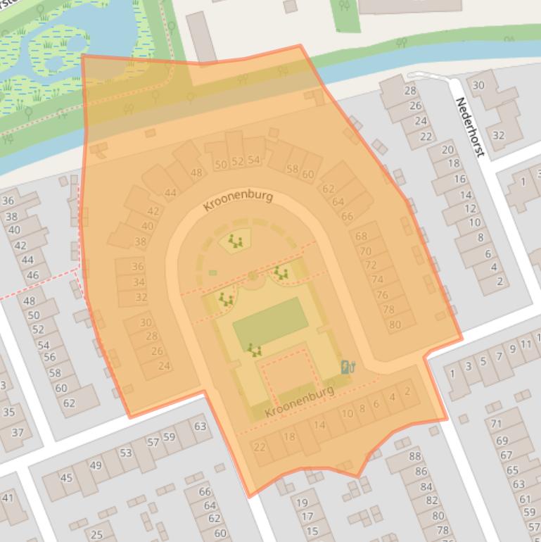 Kaart van postcodegebied 3813RN.