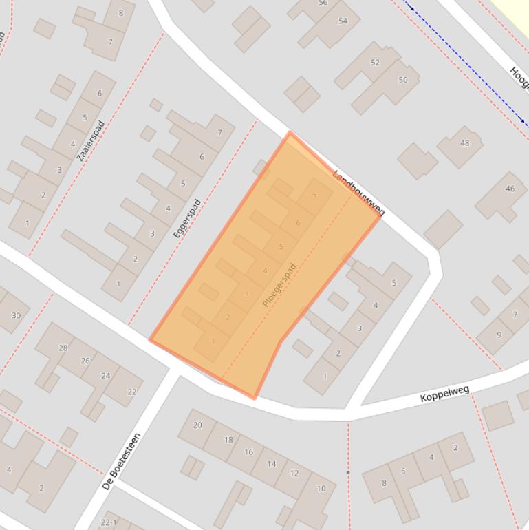 Kaart van postcodegebied 3813SH.