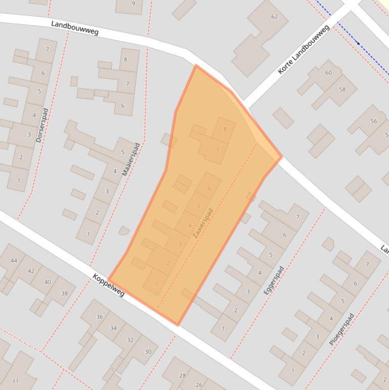 Kaart van postcodegebied 3813SK.