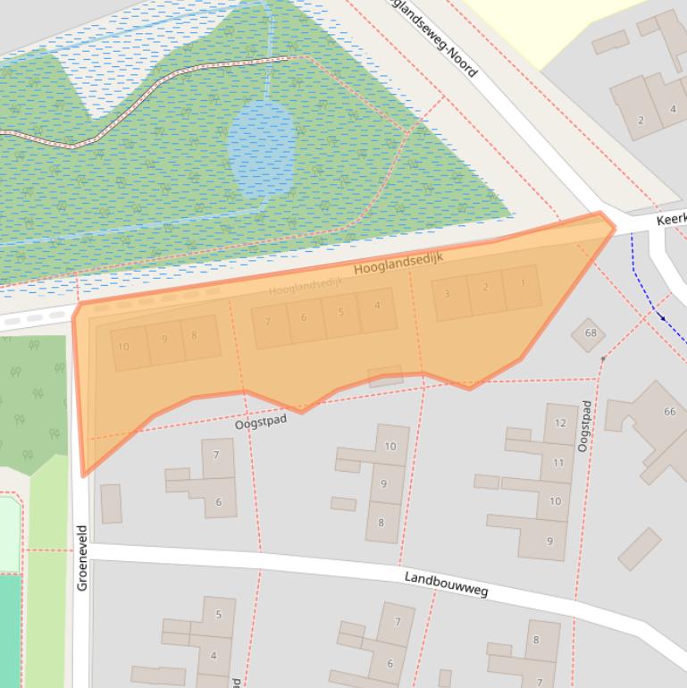 Kaart van postcodegebied 3813SP.
