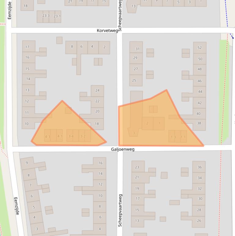 Kaart van postcodegebied 3813TP.