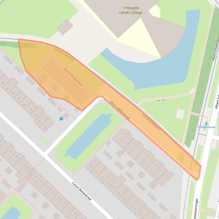 Kaart van postcodegebied 3813ZD.