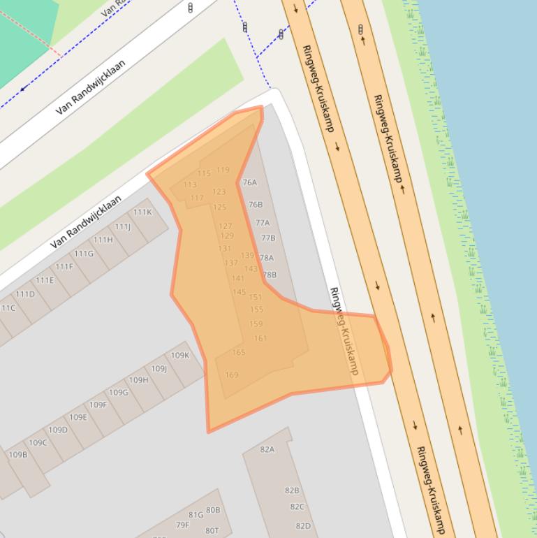 Kaart van postcodegebied 3814AH.