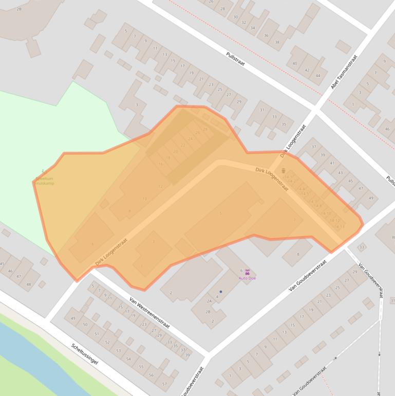 Kaart van postcodegebied 3814BC.