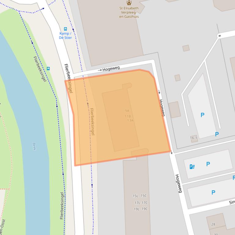 Kaart van postcodegebied 3814CA.