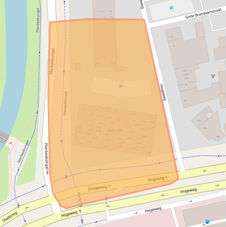 Kaart van postcodegebied 3814CC.