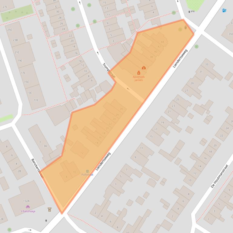 Kaart van postcodegebied 3814PK.