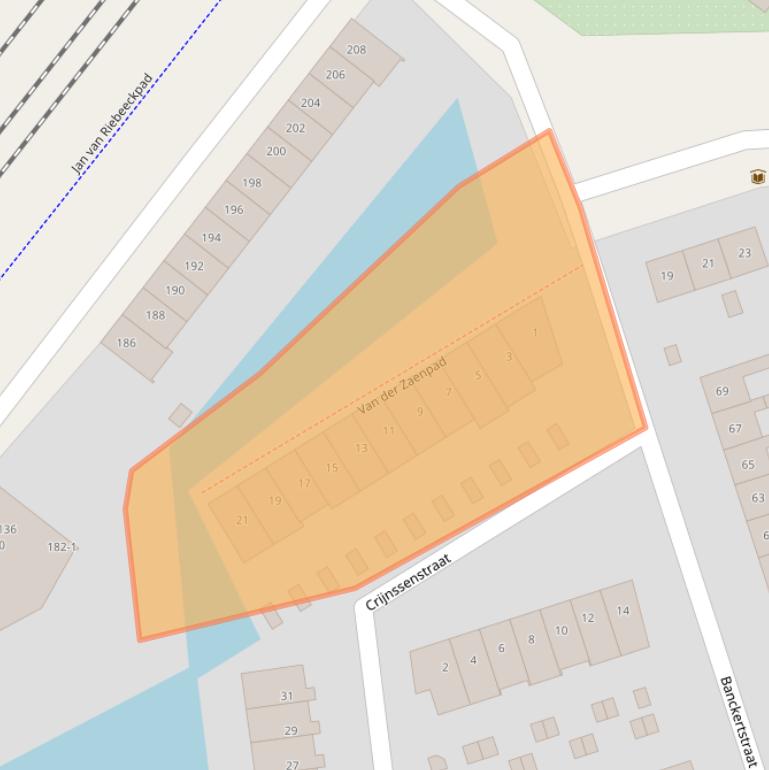 Kaart van postcodegebied 3814RG.