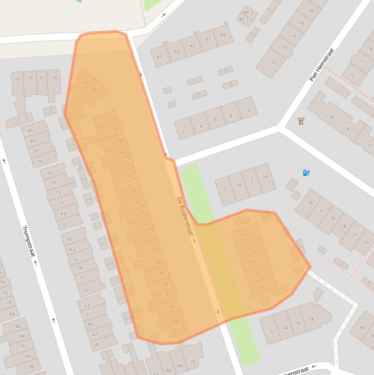 Kaart van postcodegebied 3814SL.