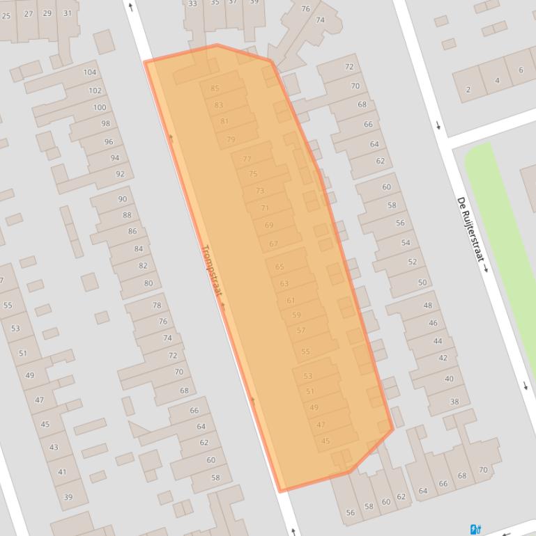 Kaart van postcodegebied 3814SN.