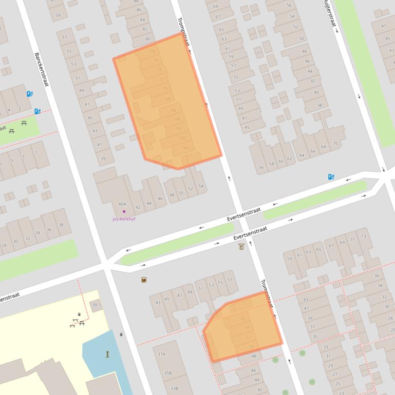 Kaart van postcodegebied 3814SR.