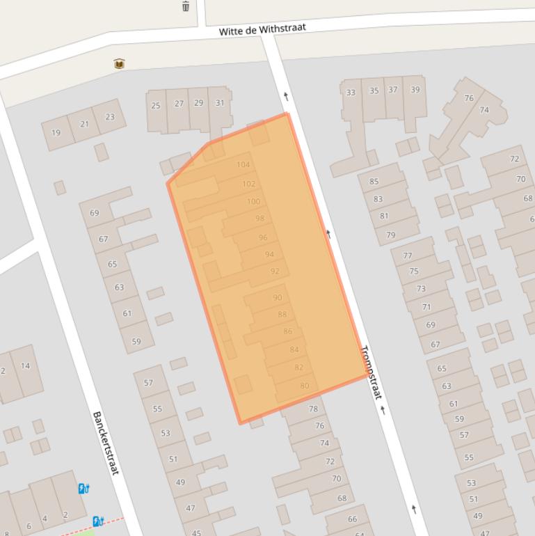 Kaart van postcodegebied 3814ST.