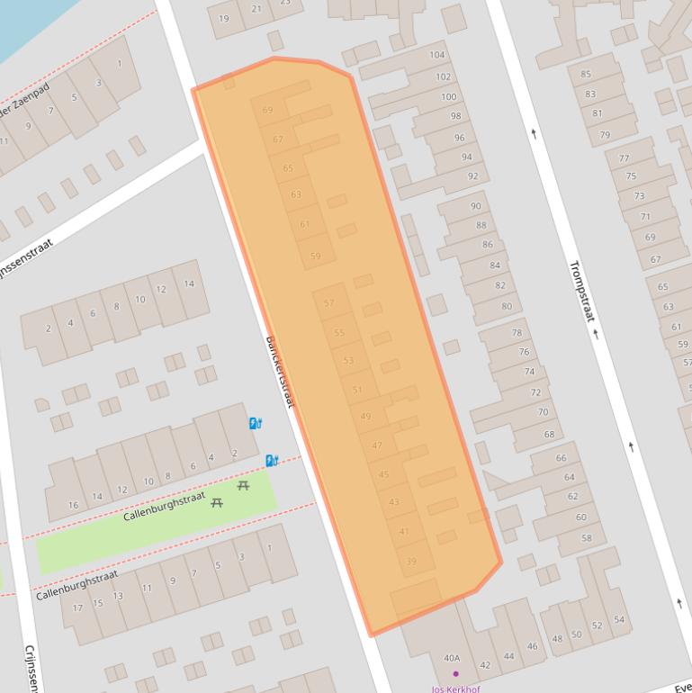 Kaart van postcodegebied 3814SX.