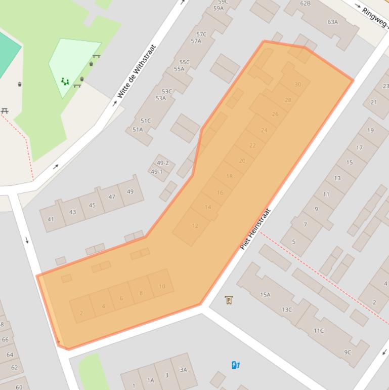 Kaart van postcodegebied 3814TH.