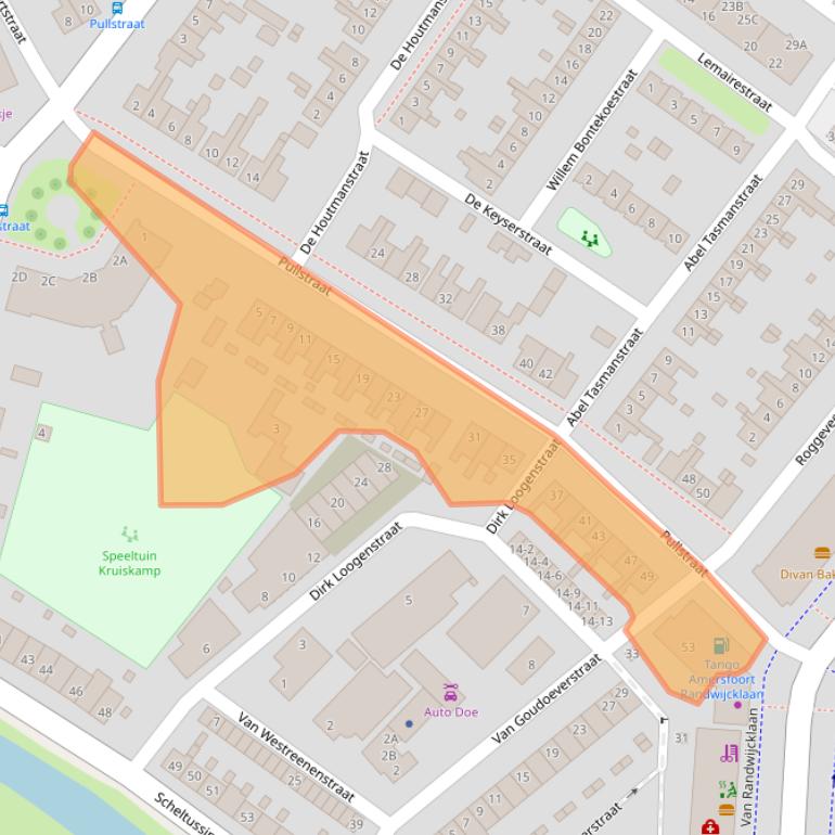 Kaart van postcodegebied 3814VA.