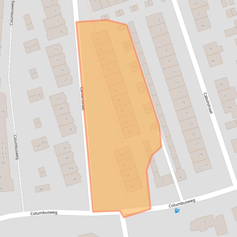 Kaart van postcodegebied 3814WH.