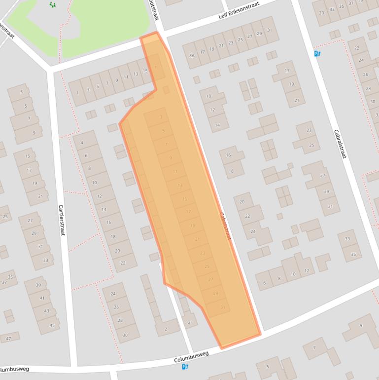 Kaart van postcodegebied 3814WJ.