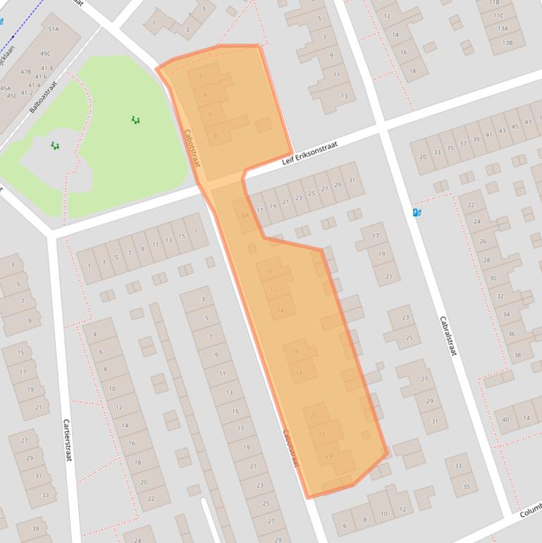 Kaart van postcodegebied 3814WK.