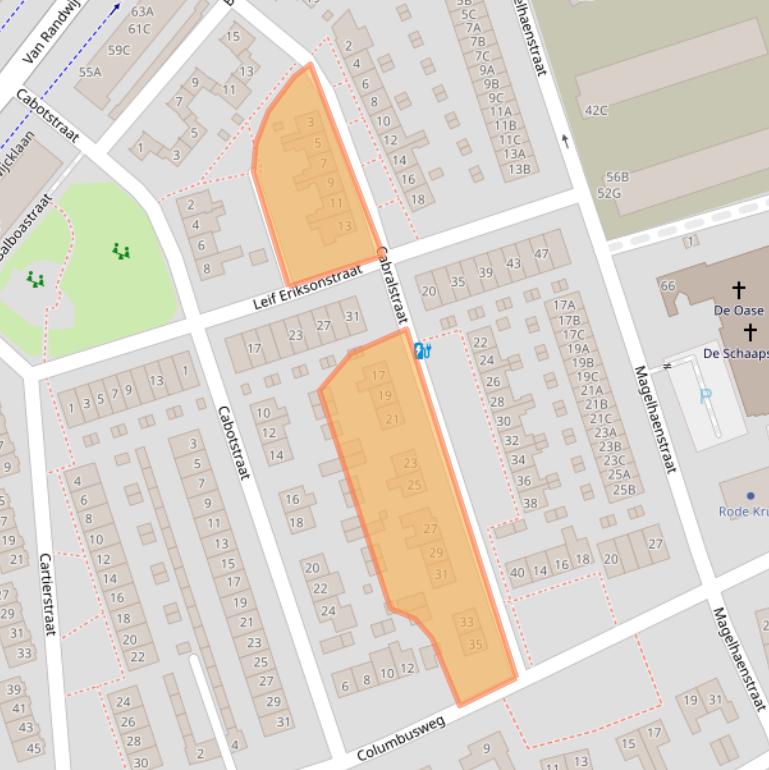 Kaart van postcodegebied 3814WL.