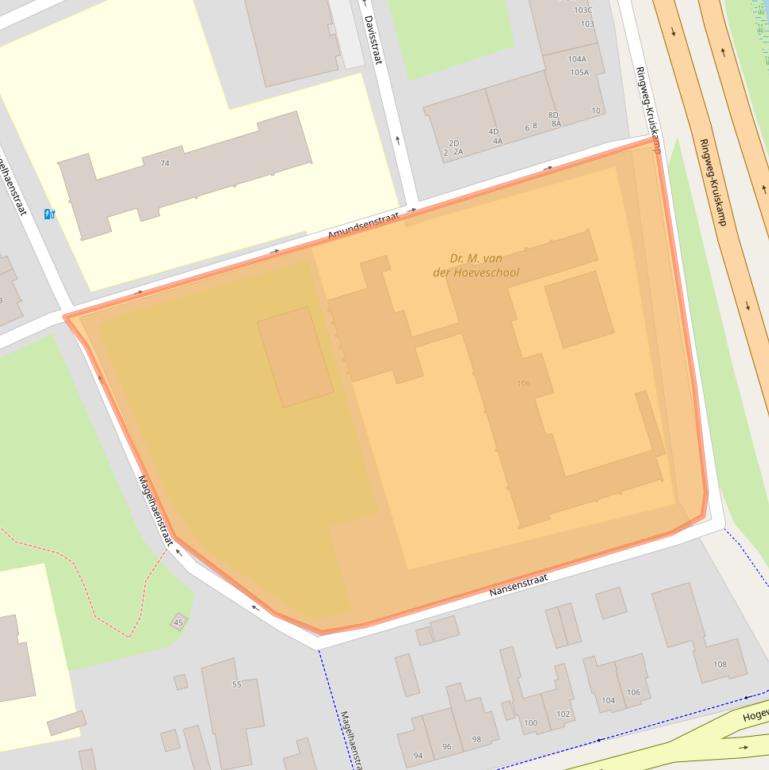Kaart van postcodegebied 3814WT.