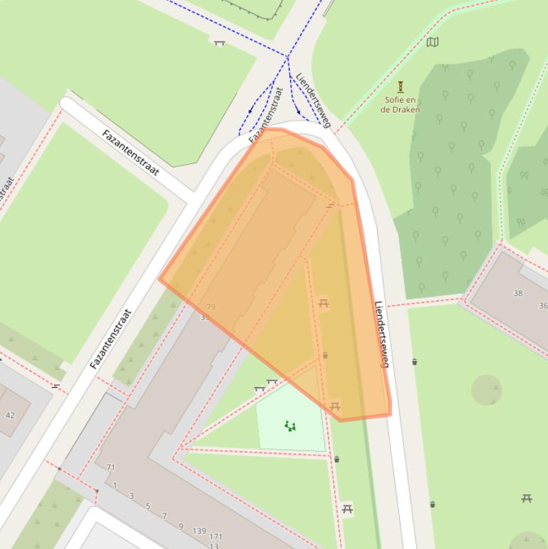 Kaart van postcodegebied 3815AM.