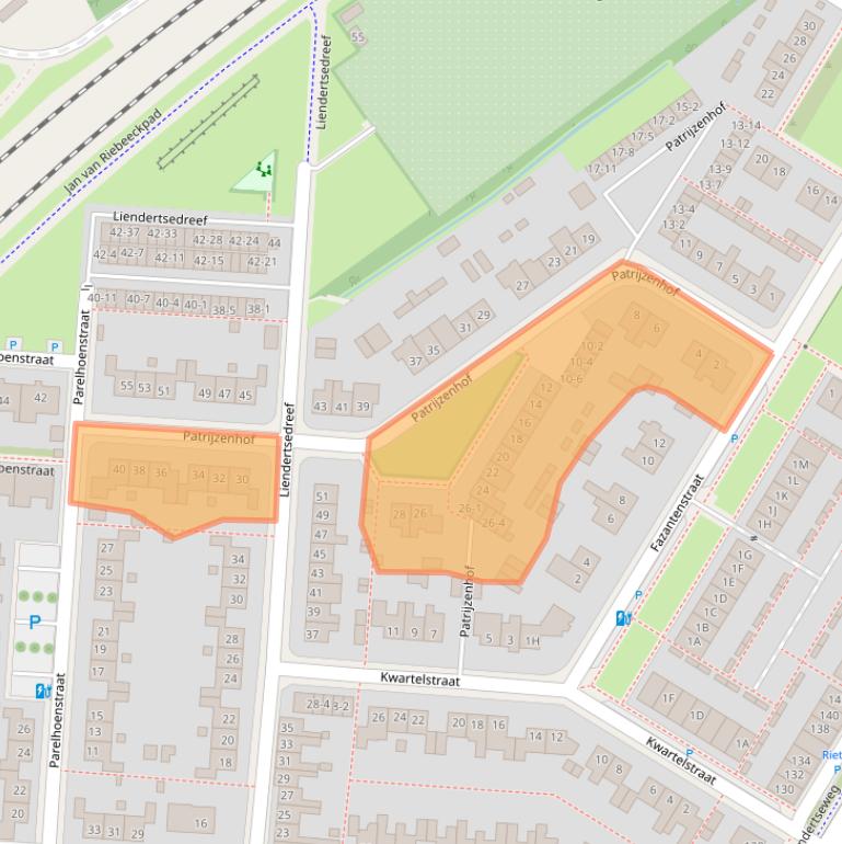 Kaart van postcodegebied 3815AX.