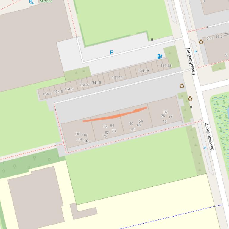 Kaart van postcodegebied 3815DM.